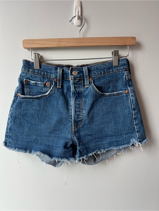 Levi's Pants - Levi's 501 Original Fit Women’s High-Rise Blue Denim Cutoff Shorts Size 26 Dark